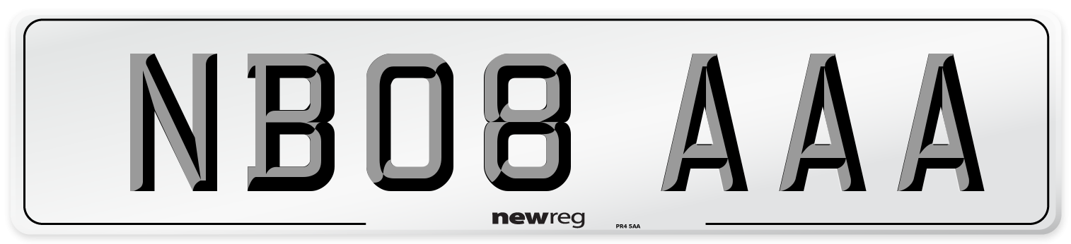 NB08 AAA Number Plate from New Reg